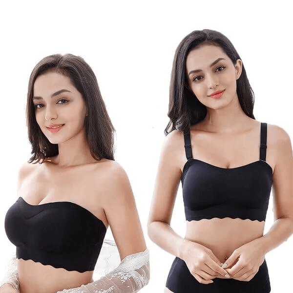Women's Seamless Push Up Strapless Bra Plus Size Plunge Slightly Lined Lift  Support Underwire Invisible Bras A-dd E F 32-44 46 - Bras - AliExpress