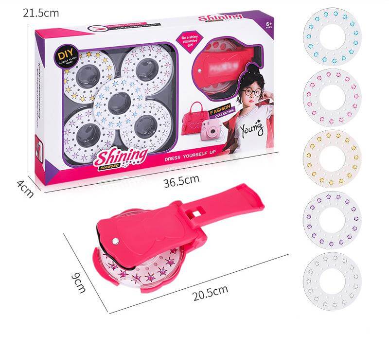 Styling Tools Accessories Automatic Hair Braiding Diamond Ornament Machine  Tinsel Beauty Bling Stapler