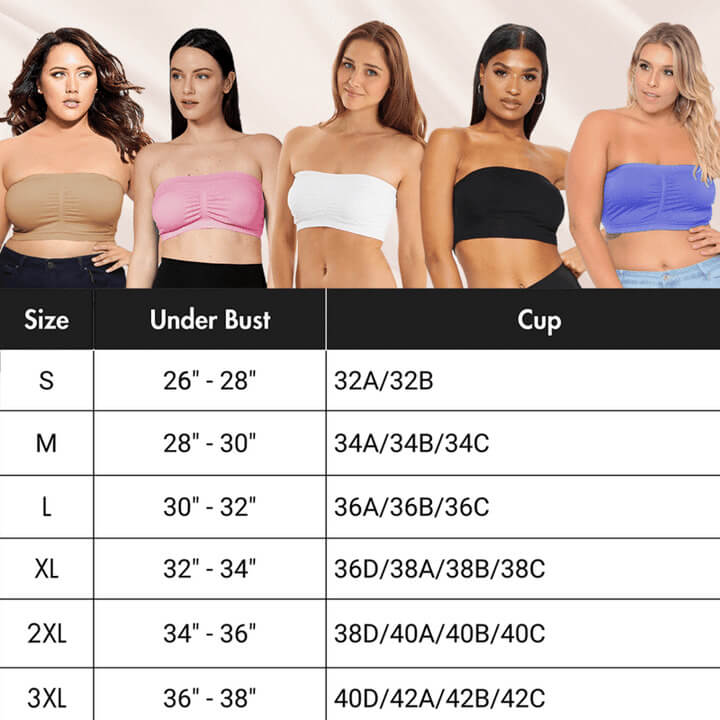 Brisk Rhythm Invisible Bandeau Bra with Support, Invisible Bandeau