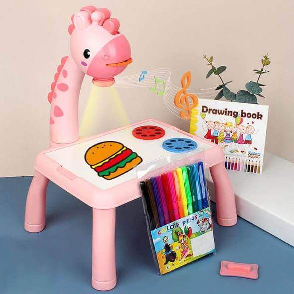 Drawing Projector Music Table For Kids,Trace And Draw Projector